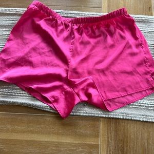 Silk lounge shorts